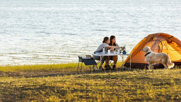 Lifestyle of People Living in Camping – Free Download