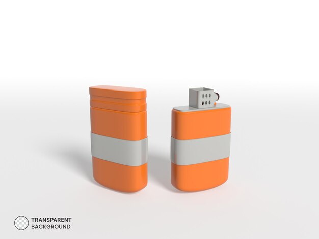 Lighter Icon 3D Render Illustration – Free Download