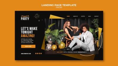 Graduation Prom Landing Page Template – Free to Download