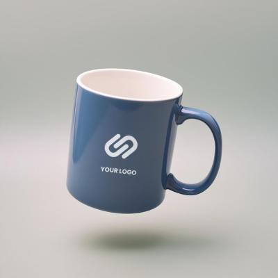 A Dark Blue Coffee Mug Mockup Design – Free Download