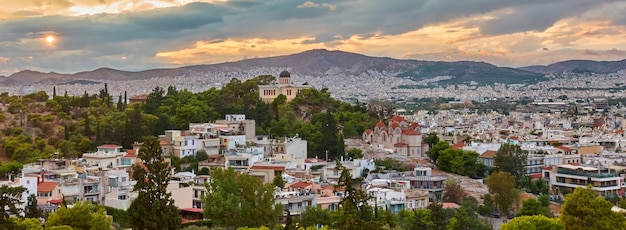 Athens Cityscape: Panoramic View of Greece – Free to Download