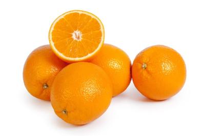 Fresh Orange Isolated on White Background – Free Download