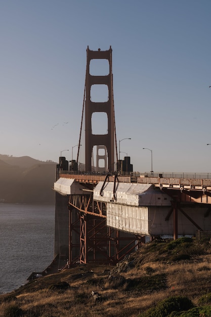 Golden Gate Bridge Presidio Vertical Shot – Free to Download