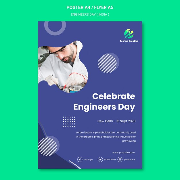 Engineers Day Celebration Flyer – Free to Download