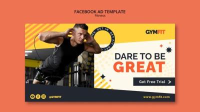 Fitness Social Media Promo Template for Engaging Posts – Free Download