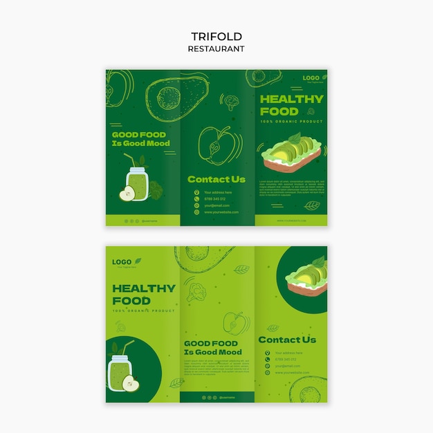 Healthy Food Restaurant Template – Free Download for Your Creative Projects