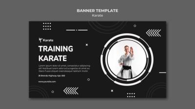 Karate Class Ad Template Banner – Free Download