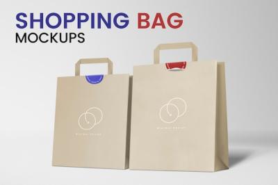 Paper Shopping Bag Mockups PSD for Free Download