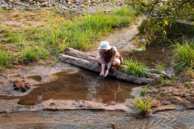 A Little Asian Girl Enjoying Nature in Summer – Free Download