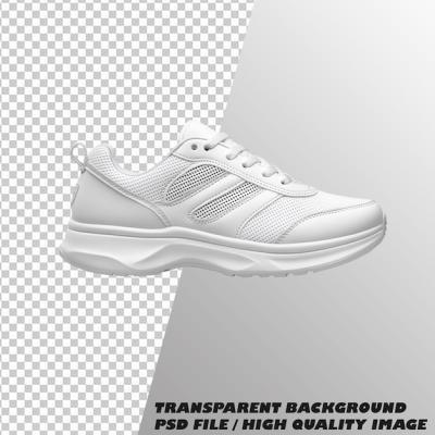 Isolated White Shoes Mockup on Transparent Background – Free Download