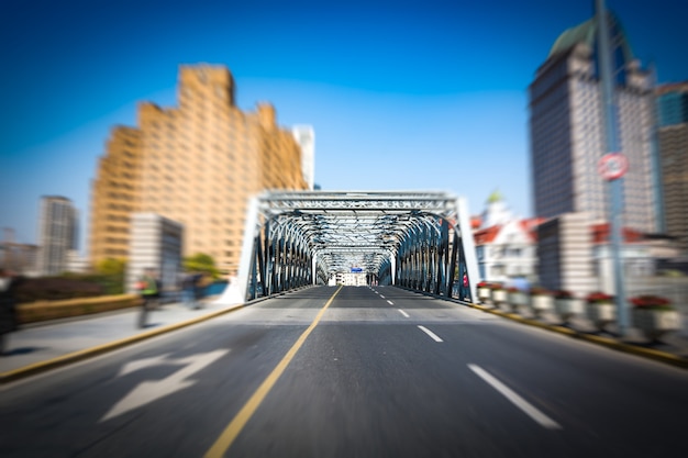 Skyscrapers and Old Iron Bridge in Shanghai, China – Free Download