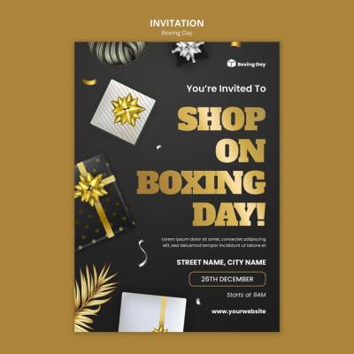 Boxing Day Invitation Template – Free to Download