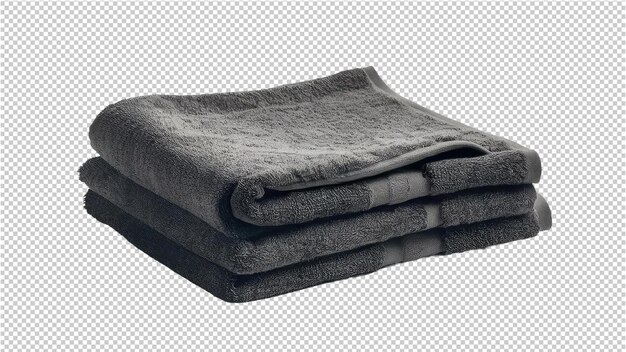 Folded Towels on Gray Background – Free to Download