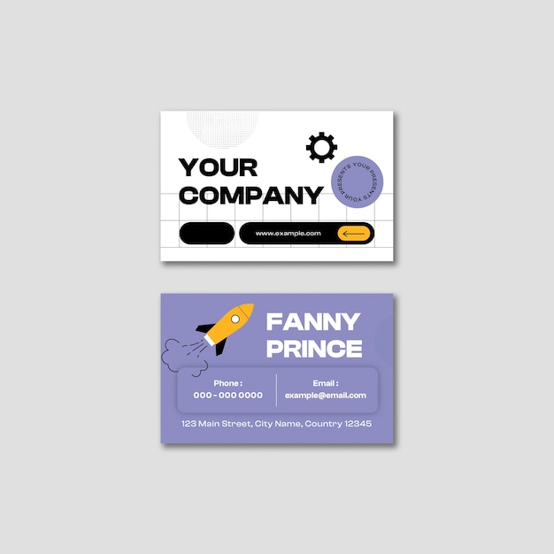 Professional Marketing Strategy Business Card Template – Free Download