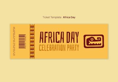 Africa Day Celebration Ticket Template – Free Download