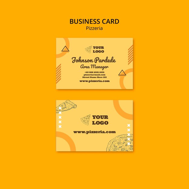 Delicious Pizzeria Business Card Template – Free Download