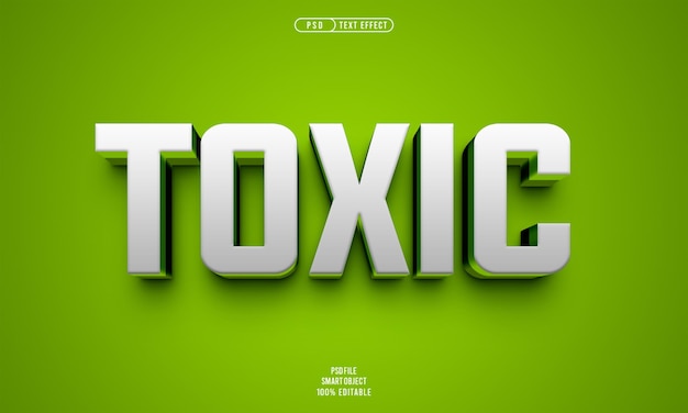 Toxic 3D Editable Text Effect – Free Stock Photo, Download for Free