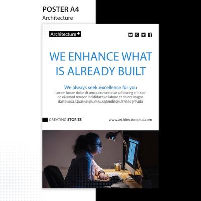 Architecture Concept Poster Template – Free Download