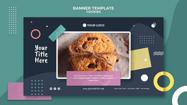 Cookie Shop Banner Ad Template – Free Download