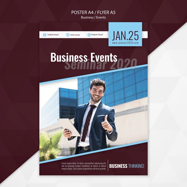 Business Events Seminar Flyer Template – Free Download