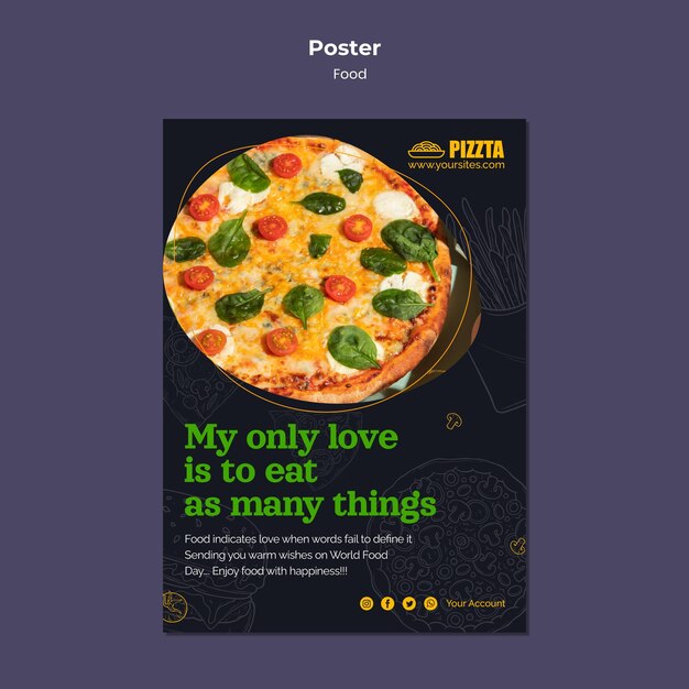 Good Food Vertical Print Template for Your Creative Projects – Free Download