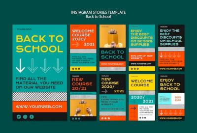 Creative Back to School Instagram Stories – Free Download