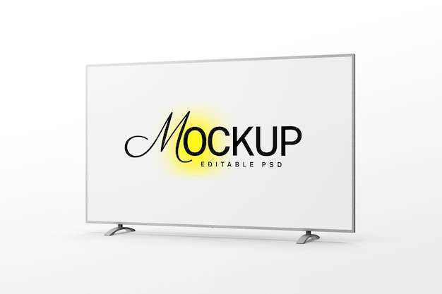 Wide Ultra HD TV Mockup Template PSD Design – Free Download