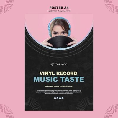 Vinyl Record Poster Template – Free Download