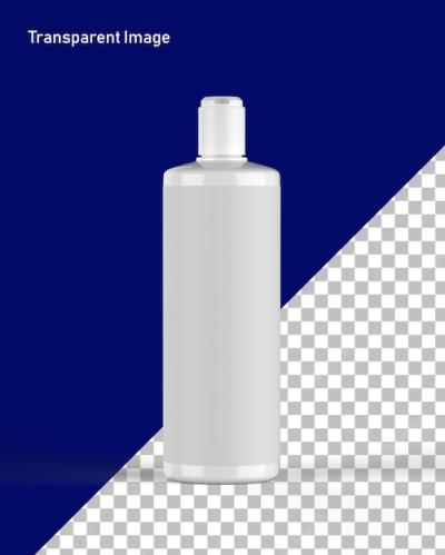 A Blue and White Shampoo Bottle Featuring ‘Hair’ – Free Stock Photo Download