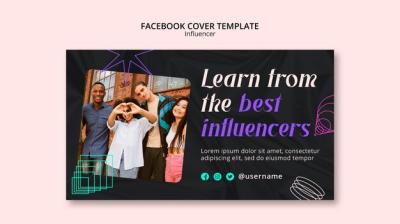 Social Media Cover Template for Influencers – Free Download