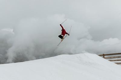 Skier Jumping Over Hill – Free Download Free Stock Photo