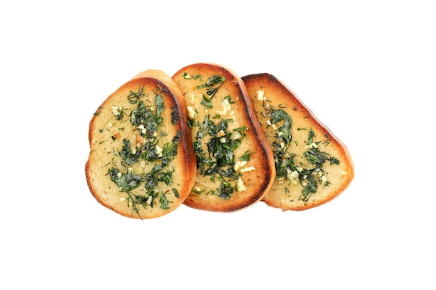 Isolated PNG of Garlic Bread on White Background – Free Download