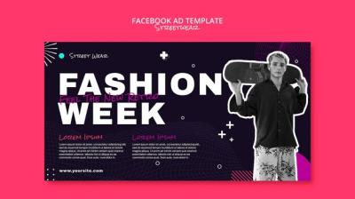 Flat Design Streetwear Facebook Template – Free Download