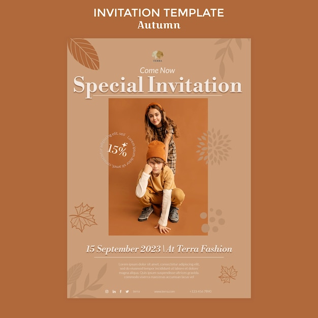 Autumn Template Design – Free Download