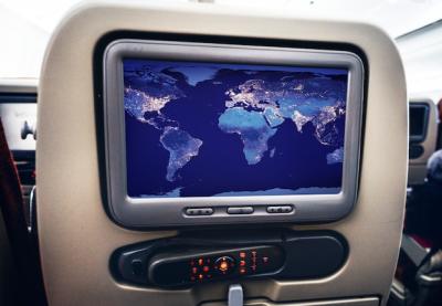 Entertainment Visual Screen on a Plane – Free Download