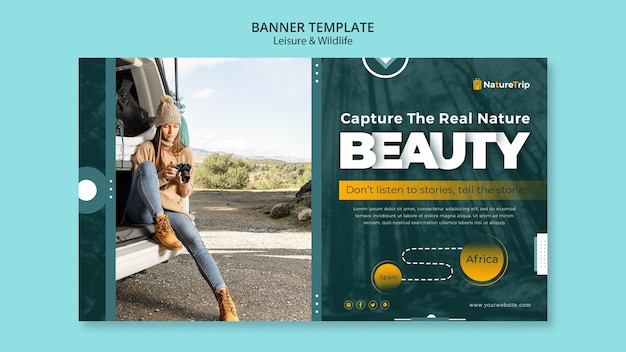 Leisure and Wildlife Banner Template – Free Download