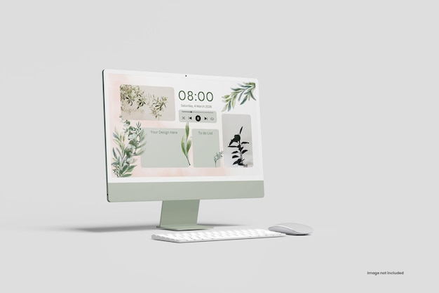 Clay Desktop Mockup – Download Free Stock Photo