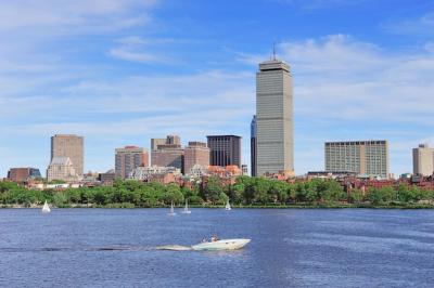 Boston Skyline Over River – Free Download