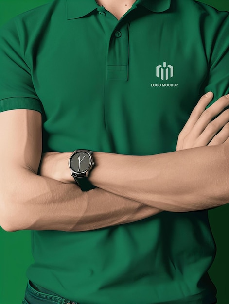 Logo Mockup Polo Shirt – Free Download