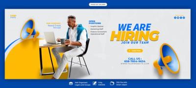 Job Vacancy Facebook Cover Banner Template – Free Download