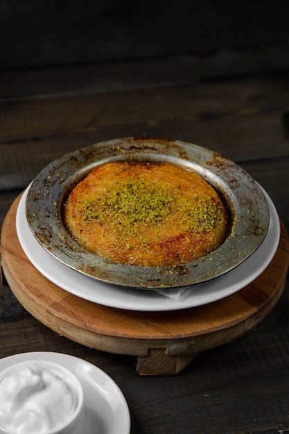 Kunefe: Delicious Turkish Dessert Topped with Pistachio – Free Download