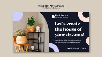 Flat Design Real Estate Template – Download Free Stock Photo