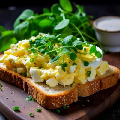 Delicious Egg Salad Toast – Free Stock Photo for Download