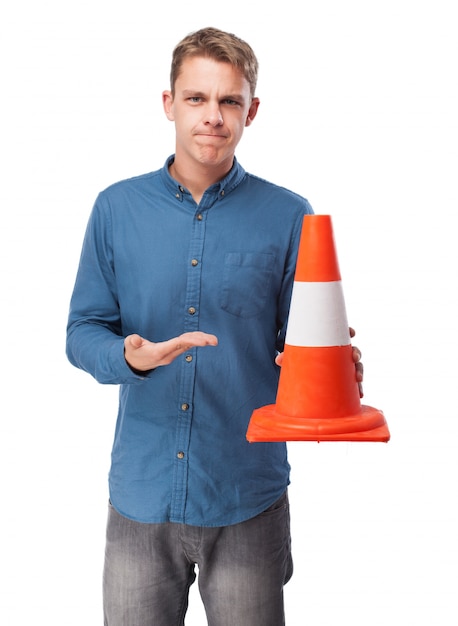 Traffic Cone in Hand – Free Stock Photo for Download