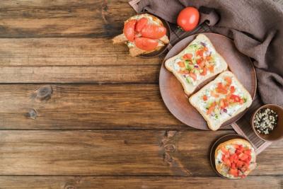 Bruschettas on a Copy-Space Plate – Free Stock Photo for Download