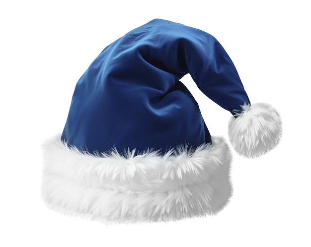 Close-Up of a Blue Santa Hat Isolated – Free Stock Photo for Download