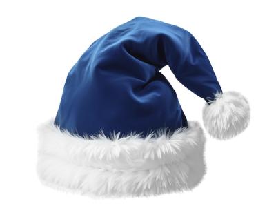 Close-Up of a Blue Santa Hat Isolated – Free Stock Photo for Download