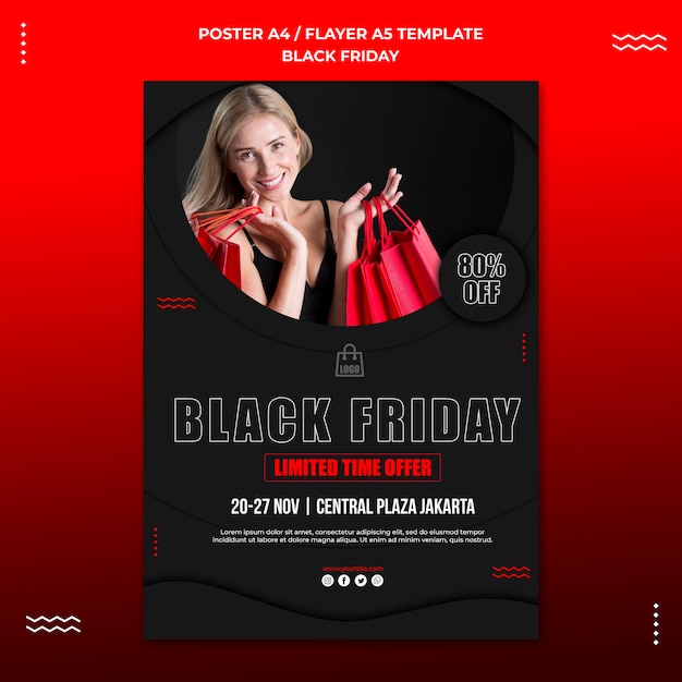 Black Friday Sale Flyer Template – Free Download