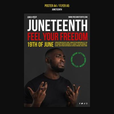 Juneteenth Flat Design Template – Free Download