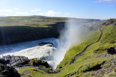 Explore the Beauty of Gullfoss Waterfall in Southwest Iceland – Free Stock Photo for Download